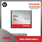 (Ori Sandisk Malaysia) SanDisk 16GB Ultra CompactFlash Memory Card (SanDisk Malaysia) (CF Card)